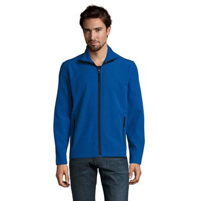 Chaqueta Hombre Softshell con Forro Polar Azul Royal 3Xl