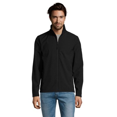 Chaqueta Hombre Softshell con Forro Polar Negro 3Xl