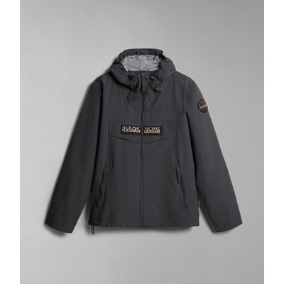 Chaqueta impermeable con capucha Dark Grey Solid L