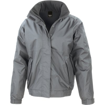 Chaqueta impermeable cortavientos con capucha Grey Xl
