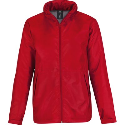 Chaqueta impermeable cortavientos con forro micropolar Red XL