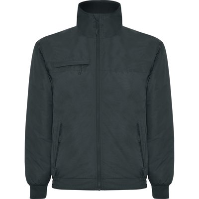 Chaqueta Impermeable con Forro Micropolar Plomo Oscuro S