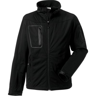 Chaqueta impermeable transpirable SoftShell hombre Black XL