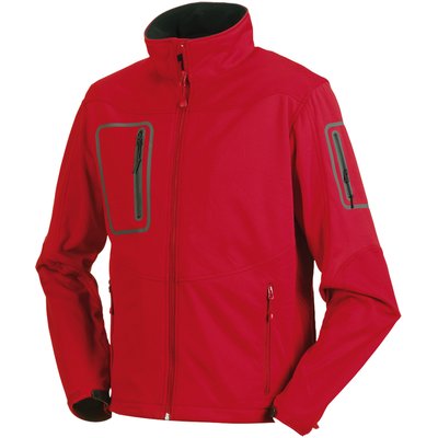 Chaqueta impermeable transpirable SoftShell hombre Classic Red L