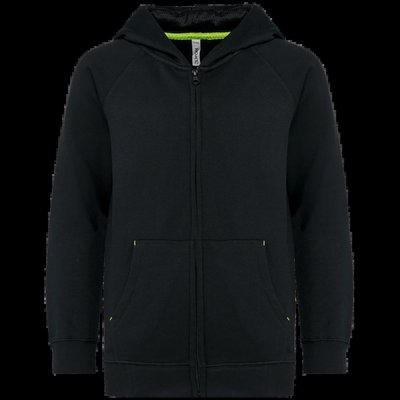 Chaqueta infantil con capucha Black 4/6 Ans