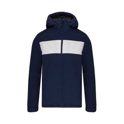 Chaqueta infantil con capucha y cremallera Sporty Navy / White 12/14 ans