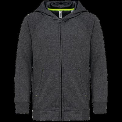 Chaqueta infantil con capucha Dark Grey Heather 10/12 ans