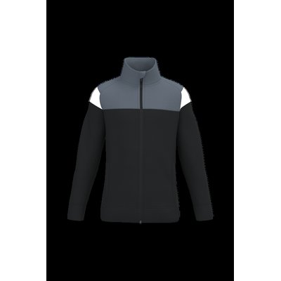 Chaqueta infantil con cremallera Black / Sporty Grey 12/14 Ans