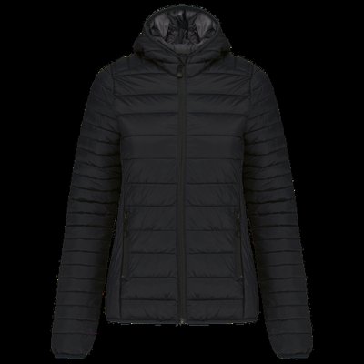 Chaqueta ligera con capucha mujer Black Xxl