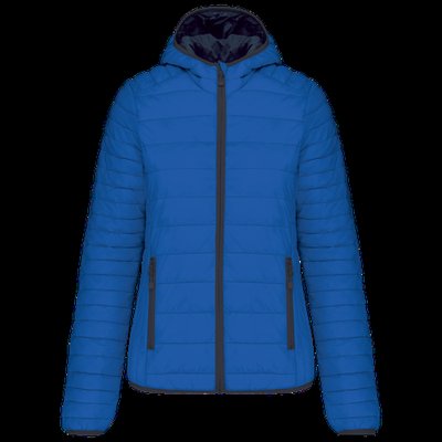 Chaqueta ligera con capucha mujer Light Royal Blue M