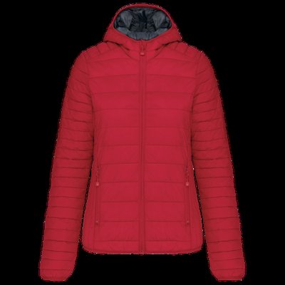 Chaqueta ligera con capucha mujer Red M