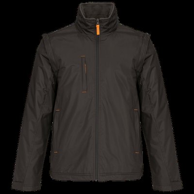 Chaqueta con mangas removibles Dark Grey / Orange S