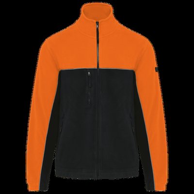 Chaqueta micropolar bicolor Black / Orange S