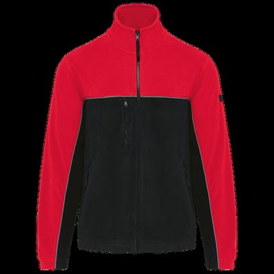 Chaqueta micropolar bicolor Black / Red 3XL