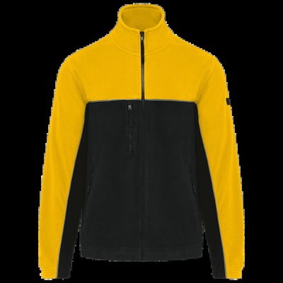 Chaqueta micropolar bicolor Black / Yellow Xl