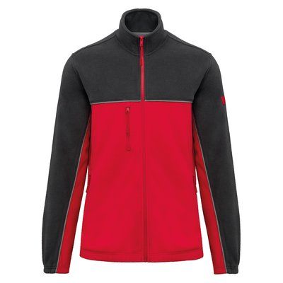 Chaqueta micropolar bicolor Red / Dark Grey XXL