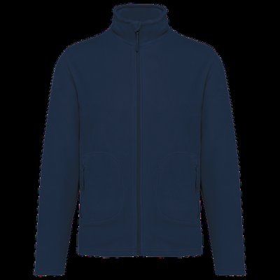 Chaqueta micropolar reciclada unisex Navy S