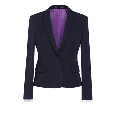 Chaqueta mujer corta entallada Navy 8 UK