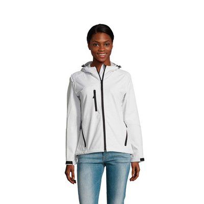 Chaqueta mujer impermeable con capucha Blanco M