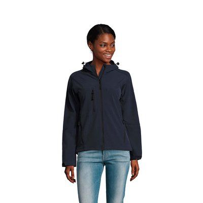 Chaqueta mujer impermeable con capucha French Marino XXL