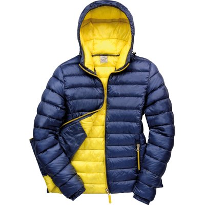 Chaqueta nylon acolchada mujer Navy / Yellow Xs