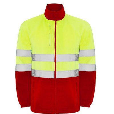 Chaqueta Polar Alta Visibilidad ROJO LABORAL/AMARILLO FLÚOR 3XL