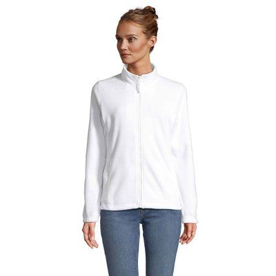 Chaqueta Polar Mujer con Bolsillos Blanco XL