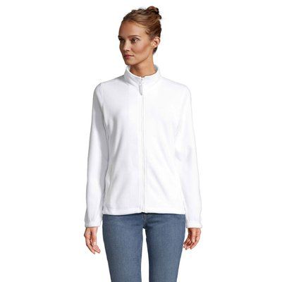 Chaqueta Polar Mujer con Bolsillos Blanco XXL