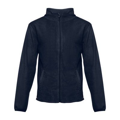 Chaqueta Polar Unisex con Cremallera Azul Marino L