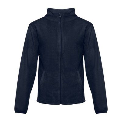 Chaqueta Polar Unisex con Cremallera Azul Marino XXL