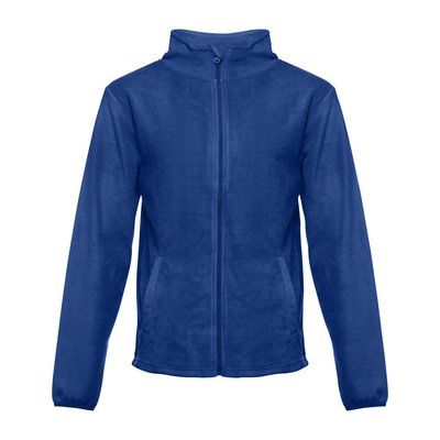 Chaqueta Polar Unisex con Cremallera Azul Royal L