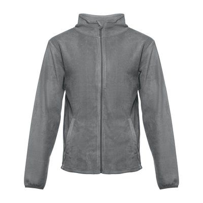 Chaqueta Polar Unisex con Cremallera Gris XL