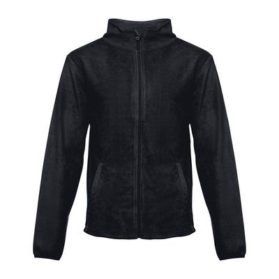 Chaqueta Polar Unisex con Cremallera Negro S