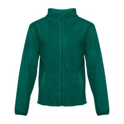 Chaqueta Polar Unisex con Cremallera VERDE OSCURO S