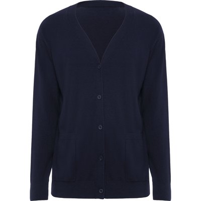 Chaqueta Punto con Botones Escote V de Mujer