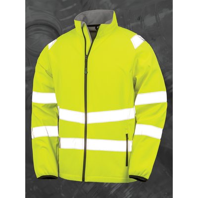 Chaqueta reciclada cortaviento Fluorescent Yellow M