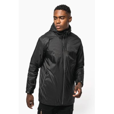 Chaqueta recta con capucha unisex