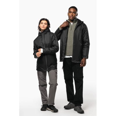 Chaqueta recta con capucha unisex