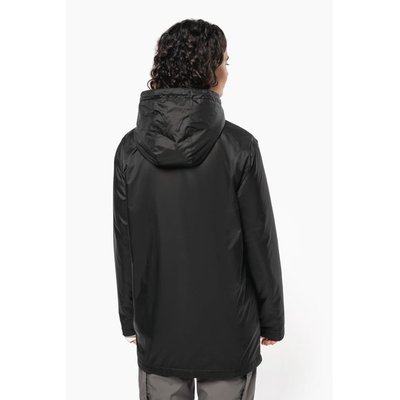 Chaqueta recta con capucha unisex