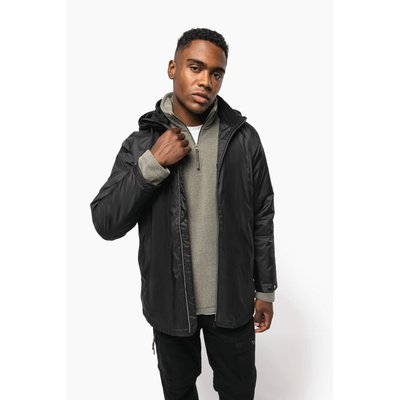 Chaqueta recta con capucha unisex