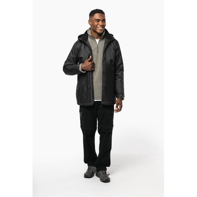 Chaqueta recta con capucha unisex