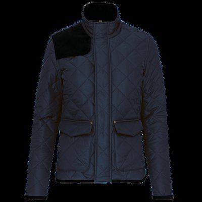 Chaqueta de rombos acolchada para hombre Navy / Black 4XL