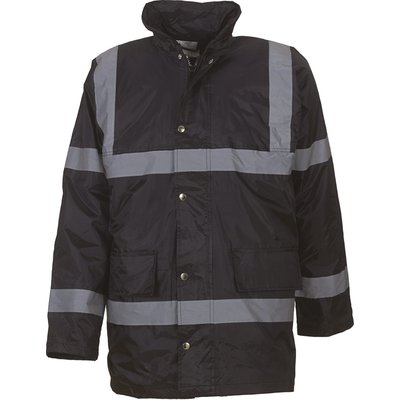 Chaqueta de seguridad de nylon Black L