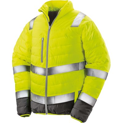 Chaqueta de Seguridad Reflectante Fluorescent Yellow / Grey 3XL