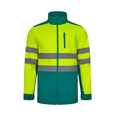 Chaqueta soft shell con forro polar Verde 4Xl