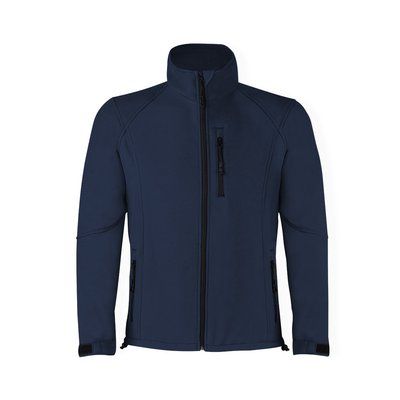 Chaqueta de soft shell impermeable con bolsillos de cremallera Mar M