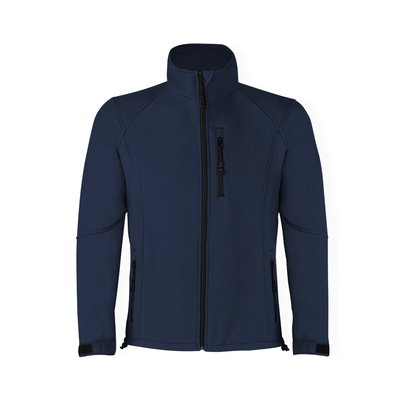 Chaqueta de soft shell impermeable con bolsillos de cremallera Mar S