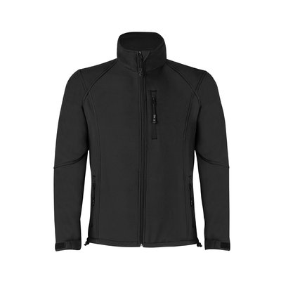 Chaqueta de soft shell impermeable con bolsillos de cremallera Neg L
