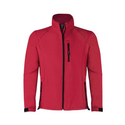 Chaqueta de soft shell impermeable con bolsillos de cremallera