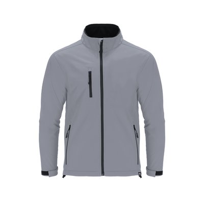 Chaqueta Soft Shell RPET impermeable Gri XXL